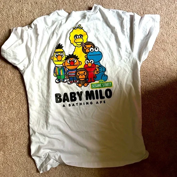 Bape | Shirts | Sesame Street X Baby Milo | Poshmark